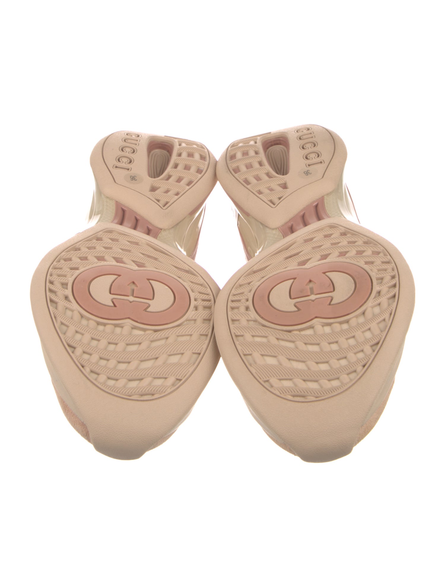 Gucci Mesh Colorblock Pattern Sneakers